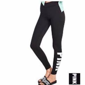 Victoria secret Pink Black leggings S